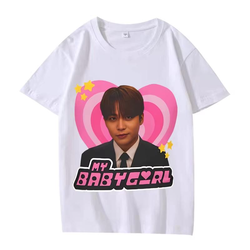 Ateez Jongho Crazy Form Smirk Y2k Babygirl T Shirt men women Oversized Cotton Hot sale short sleeve Summer TOP Unisex tops