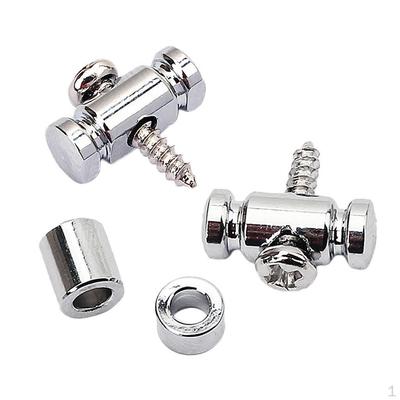 2 шт. Роликовые фиксаторы струн для гитары, Replacement DIY, Хромированные