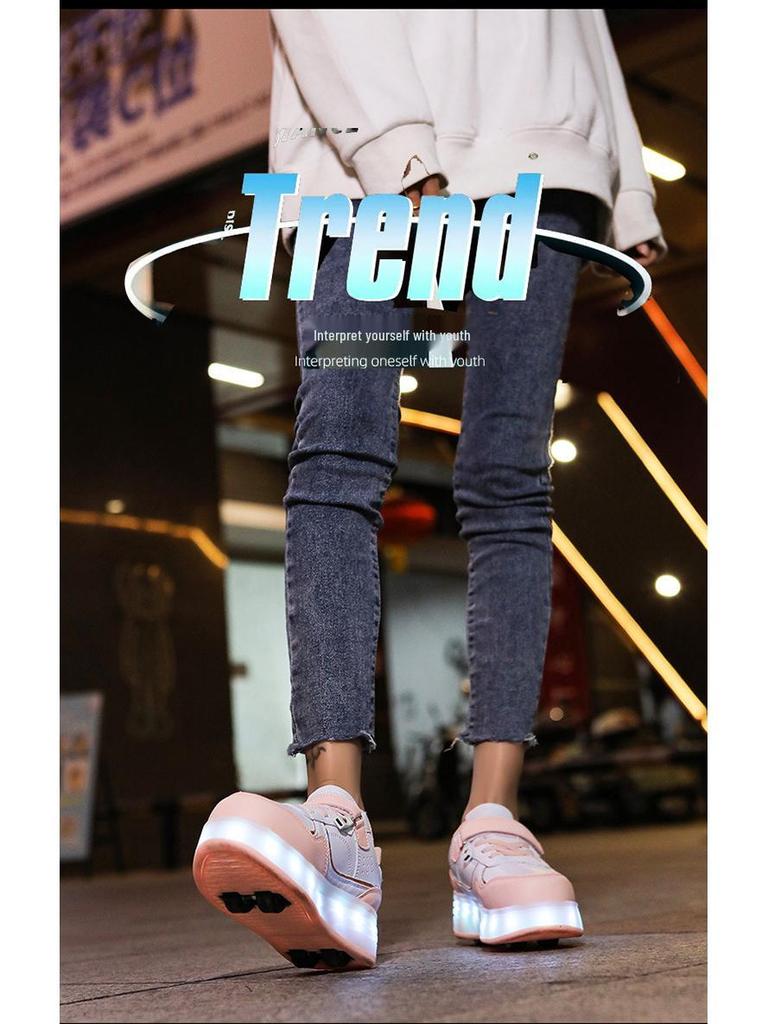 Детские роликовые кроссовки на четырех колесах 2024 года – Плоские ролики для мальчиков и девочек Hot Wheels