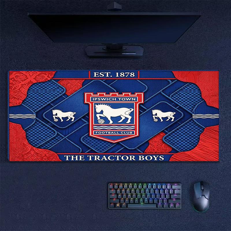 Ipswich Town FC Color Mouse Pad Large Gaming Table Cushion Non-slip Laptop Tablet Big Mousepad XXL Mat Mini PC Playmat With Lock edge