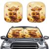Skull Head Car Front Windshield Aluminum Foil Sun Visor Summer Insulation Baffle Print