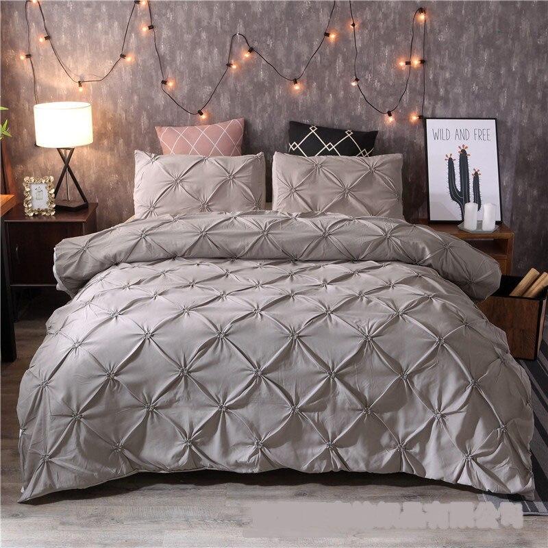 Высококачественное постельное белье Hand Twist Dot Solid Color Quilt Cover Подушка Чехол Комплект