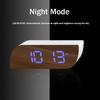 Простые светодиодные электронные часы, прикроватные часы, настольные часы с зеркальным экраном, будильник с температурным календарем