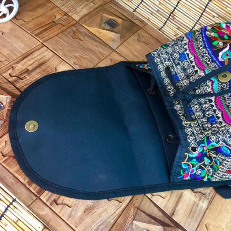 Новая холщовая сумка с вышивкой в ​​этническом стиле Юньнань, сумка для взрослых и детей, школьная сумка, женский рюкзак с вышивкой на плечо