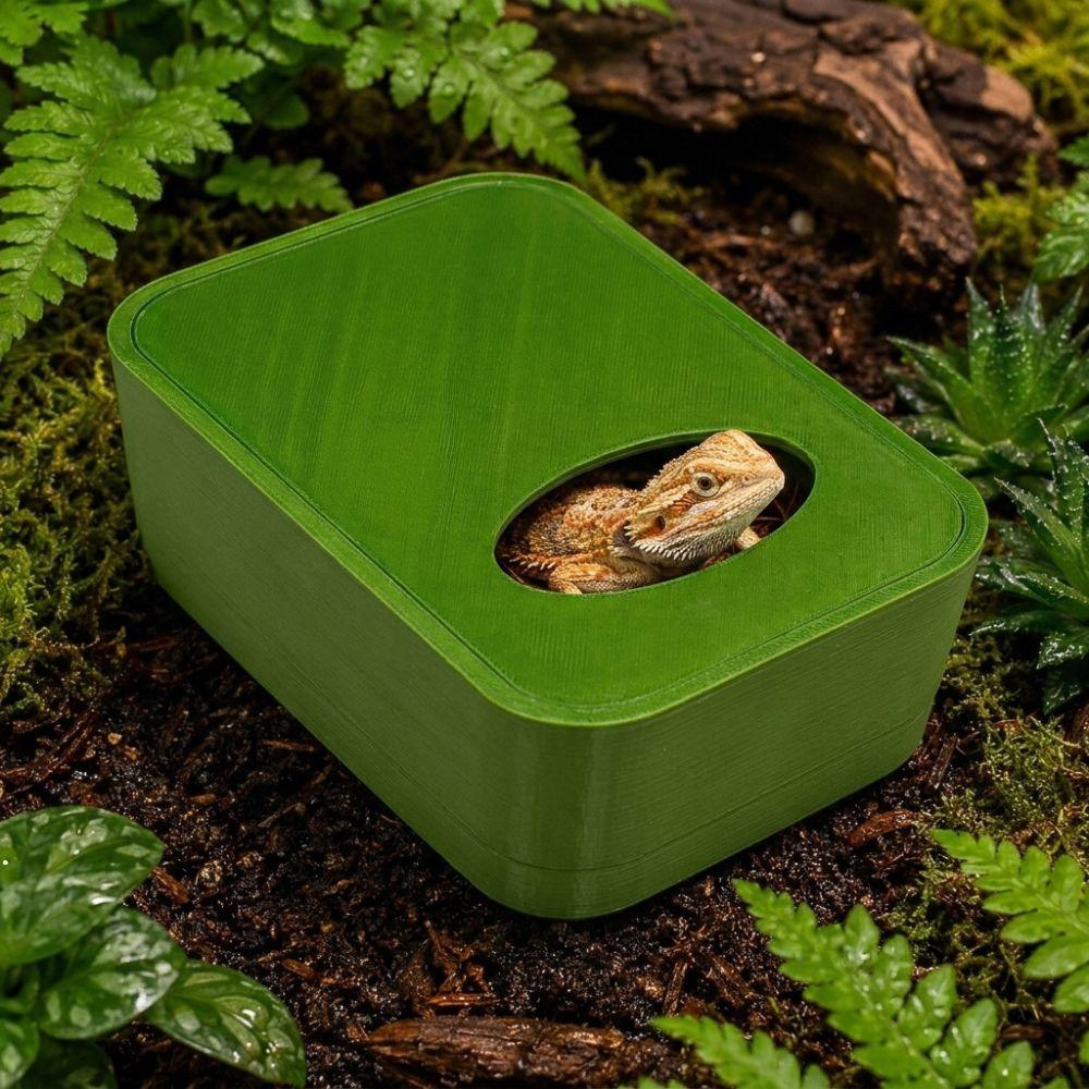 Plastic Climbing Pet Peeling Wet Box 3D Printed Humidifying Cave Reptile Humid Hide  Reptile Use