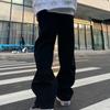 Мужские джинсы корейской версии Свободные прямые широкие брюки-пауки с принтом High Street Длинные брюки мужские