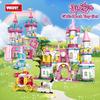 Girl Assembled Building Block Princess Dream Castle Small Particles Valentine Christmas Gift