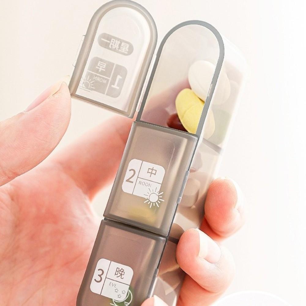 Large Capacity Pill Dispenser Seven Day Pill Classification Box Weekly Pill Box  Pill Storage