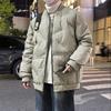 Большого размера хлопковая одежда мужская зимняя свободная с бейсбольным воротником утолщенная парная модель хлопковая куртка утолщенная теплая модная повседневная куртка