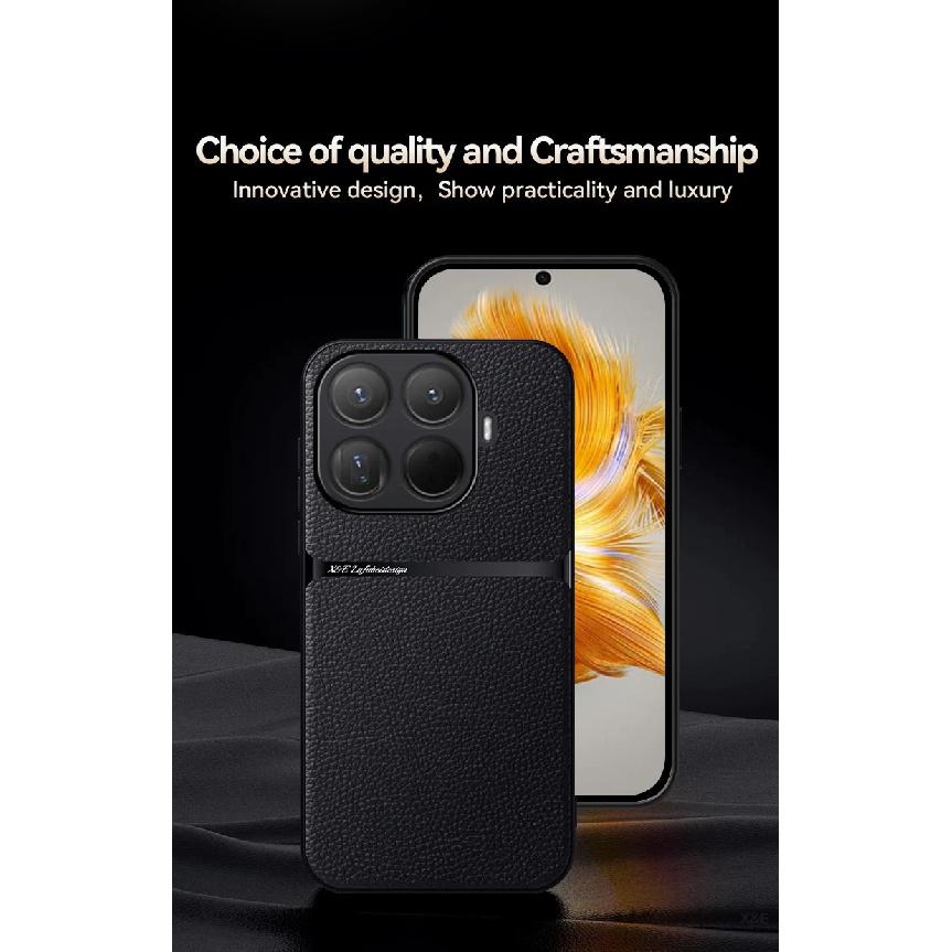 Leather Magnetic Phone Case For Xiaomi Mi 15T Pro 14T Pro Matte Cases For Mi 17 Pro Max 17Pro Back Cover