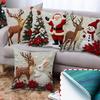 1/4Pcs Pillow Case 45*45cm Xmas Navidad Gifts New Year Gifts Flat Printing 2D Throw Pillow Covers 2026 Cushion Cover Christmas