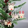 Christmas decoration wooden Christmas deer pendant Christmas