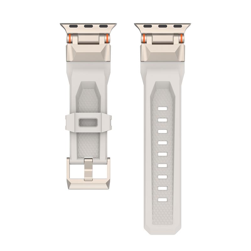 Silicone Strap For Apple Watch Band Ultra 2 49mm 45mm 44mm 42mm Sport Band For iWatch Series 9 8 7 6 5 4 3 Bracelet Accessories