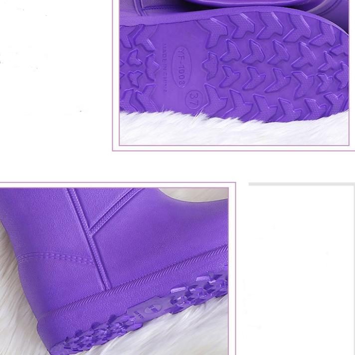 Winter Waterproof Snow Boots Women's and Men's Warm Outdoor Short Boots Anti Slip Middle Tube Thickened and Plush