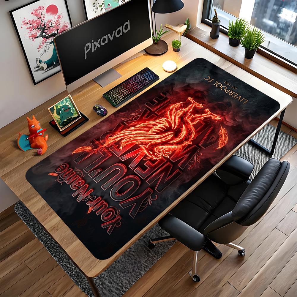 Liverpool Customizable Name Mouse Pad Keyboard Pad Computer Desk Keyboard Mat Non-Slip Rubber Bottom Gaming Accessories Ideal Gift for Gamers