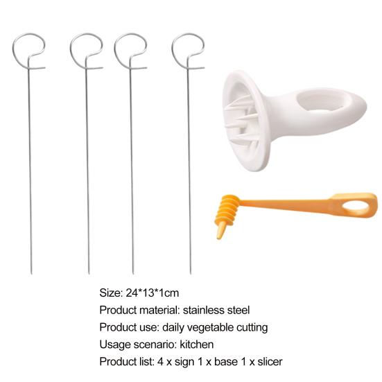 Практичный многоцелевой ежедневный измельчитель, устойчивый к коррозии гаджет для приготовления пищи, спиральный резак для картофеля, ручной слайсер для кухонного спирального резца для картофеля