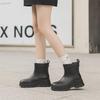 Korean Women's Waterproof, Non-Slip Rain Boots with Warm Cotton Lining & Thick Soles for Outdoor Camping