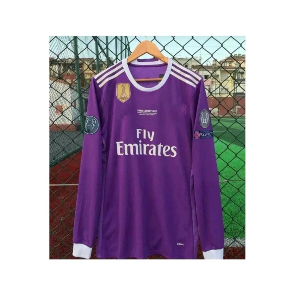 Cardiff 2017 Champions League Final Cristiano Ronaldo Nostalgia Jersey Long Arm