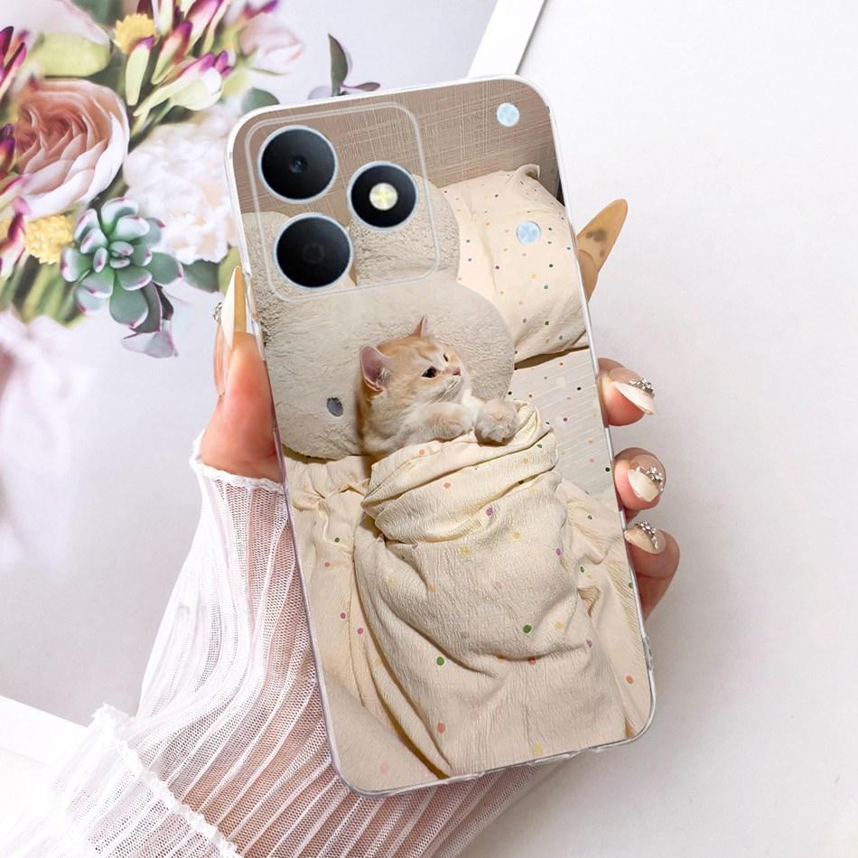 For Realme Note 80 2026 Cute Flower Butterfly Cat Painted Case For Realme Note80 RMX5388 Soft Silicone TPU Phone Cases