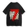 Футболка с коротким рукавом для мужчин с надписью "7 Days To Die" — модный трендовый белый цвет, женская одежда на заказ, летние топы унисекс.