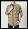 2024 Men's Winter Fleece-Lined Plaid Shirt – Plus Size, Long Sleeve, Casual Cotton Trendy Shirt