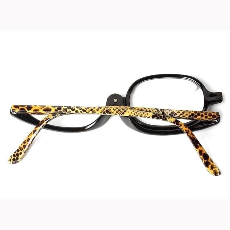 Вращающиеся на 180° женские очки для макияжа, складные очки для чтения, косметические увеличительные очки