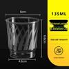 Jinwuyuan Disposable Clear Plastic Cups (120-Pack)