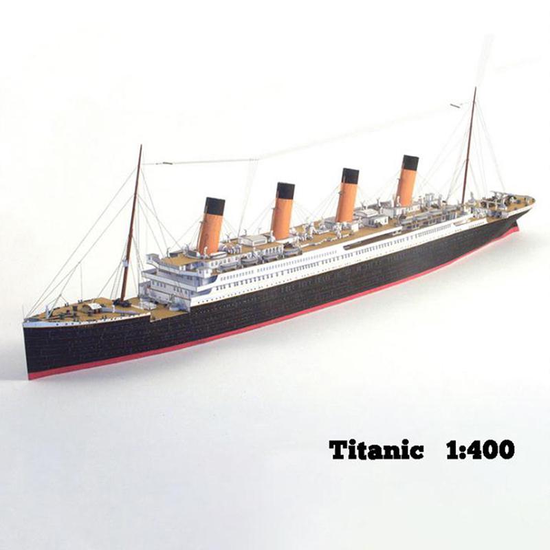 1:400 DIY Handcraft Titanic Ship 3D Бумажная Модель Наборы Игрушки