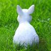 Поделки из смолы Пасхальный Белый Кролик Скульптура Садовый Ландшафт Статуя Кролика Украшение для Дома