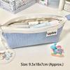 Corduroy Pen Bag Zipper Pen Box Creative Stationery Storage Bag  Students Gift