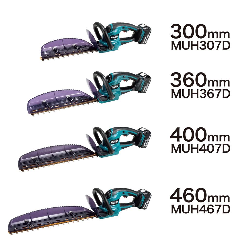 Makita MUH367DZ 360mm Rechargeable Hedge 18V and Charger Sold Blue Trimmer, (Battery Separately),