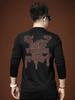 European Style 2025 Autumn New Half-Turtleneck Base Shirt Men's Long-Sleeve T-Shirt Trendy Brand Rhinestone Casual Top Men's Clothing