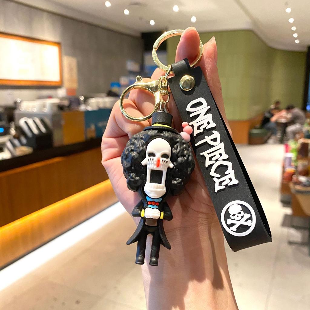 Идеальный Новый Мультяшный Брелок One Piece Луффи Зоро Нами Усопп Чоппер Робин Фрэнки Брук Дзимбэй Детская Студенческая Модель Кукла Подвеска для Сумки