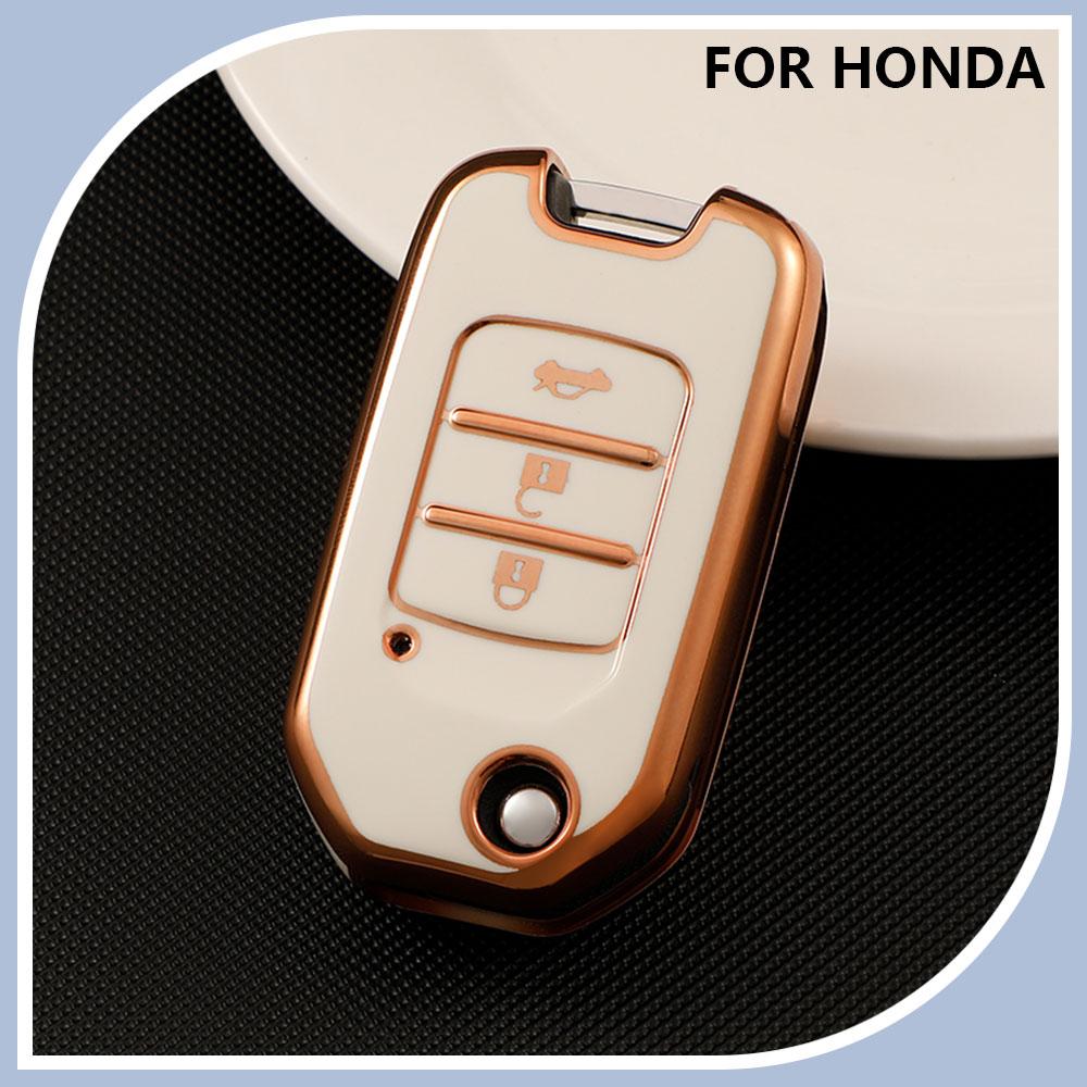 Чехол-брелок для автомобиля, полный чехол для Honda Civic HRV HR-V CRV XRV CR-V Crider Odyssey Pilot Fit Accord, защитный корпус, аксессуары