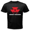 New Massey Ferguson Tractor Agriculture Logo Black Unisex T-shirt