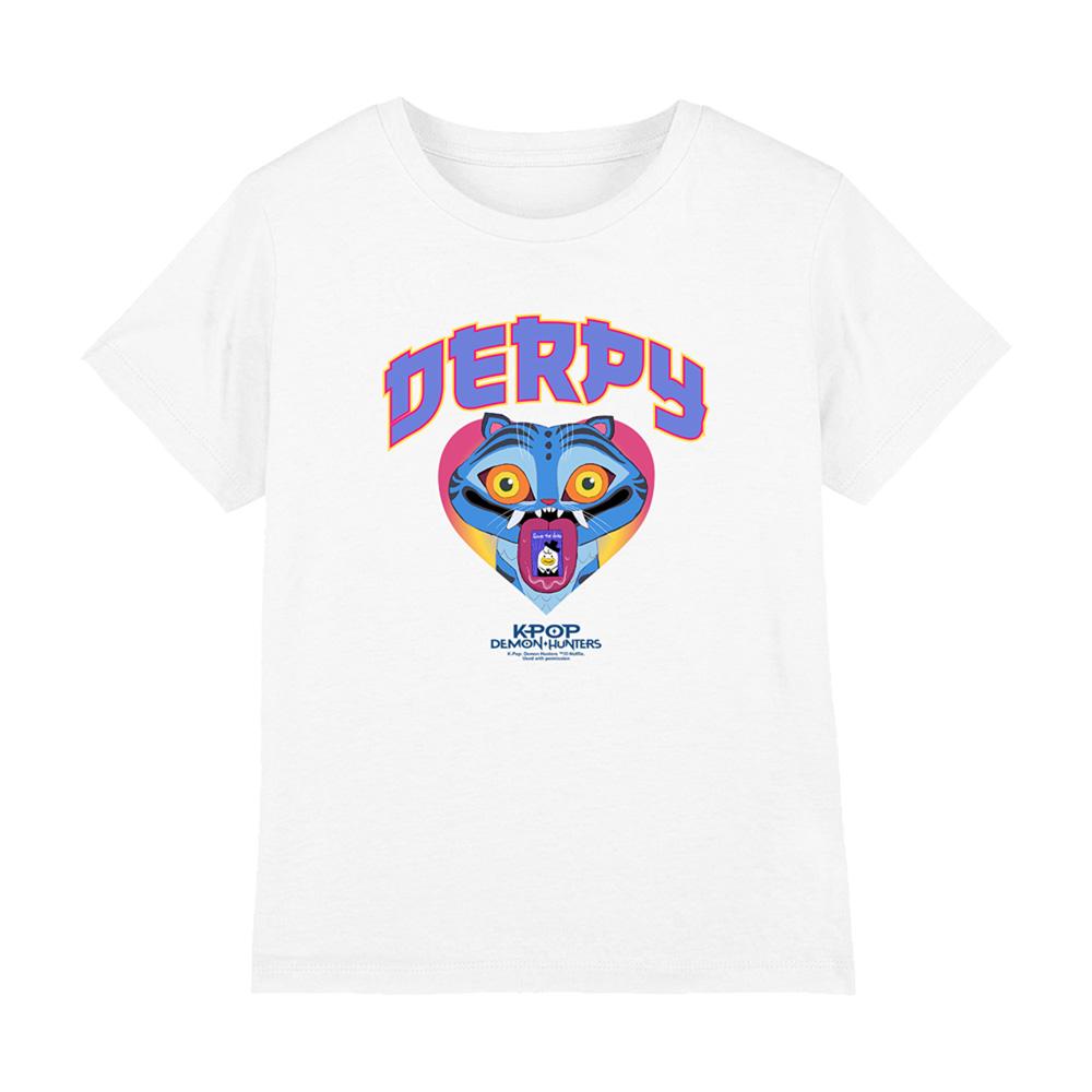 K-Pop Demon Hunters Childrens/Kids Derpy Tiger Collegic T-Shirt