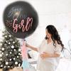 Мальчик или девочка воздушный шар пол раскрыть Baby Shower конфетти черный латексный шар вечеринка ADM