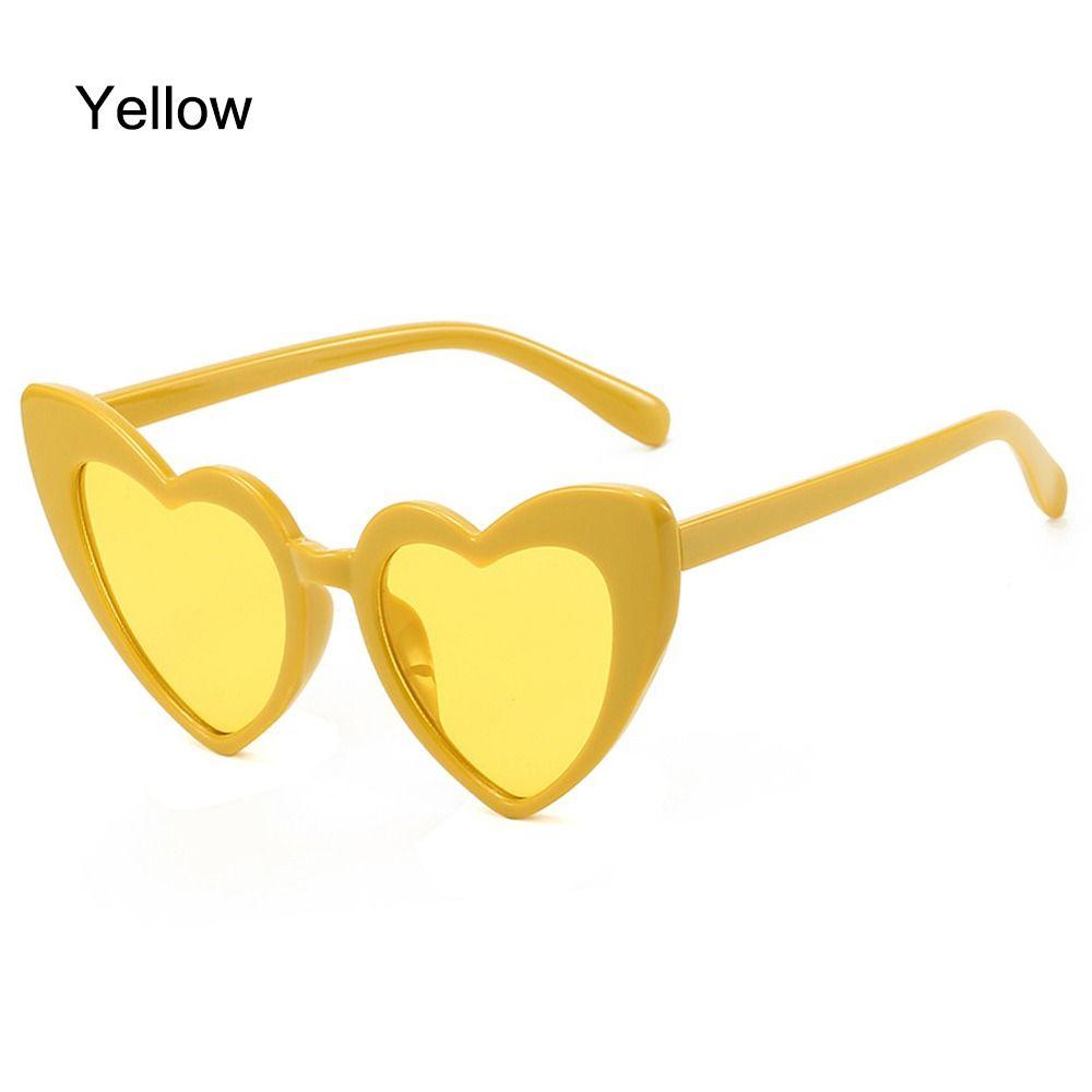Очки с эффектом сердца в стиле ретро, ​​розовые солнцезащитные очки для фотосессий, ночных видов и реквизита для фотографий
