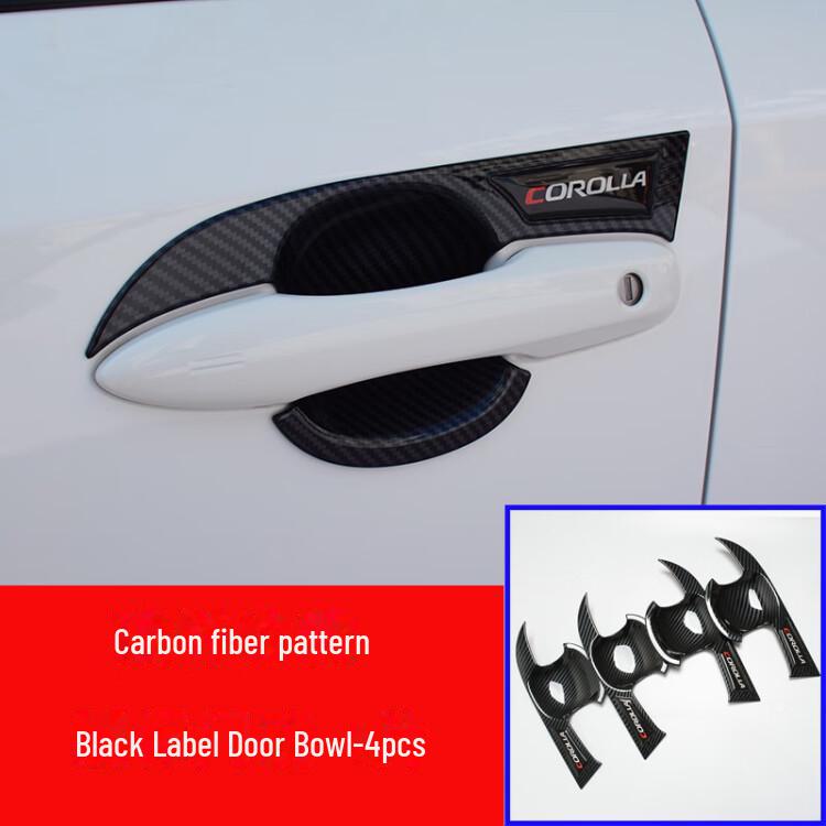 Защитные наклейки на дверные ручки Corolla для моделей 2019–2023 годов — улучшите стиль своего автомобиля с помощью комплекта для модификации наружных дверных ручек.