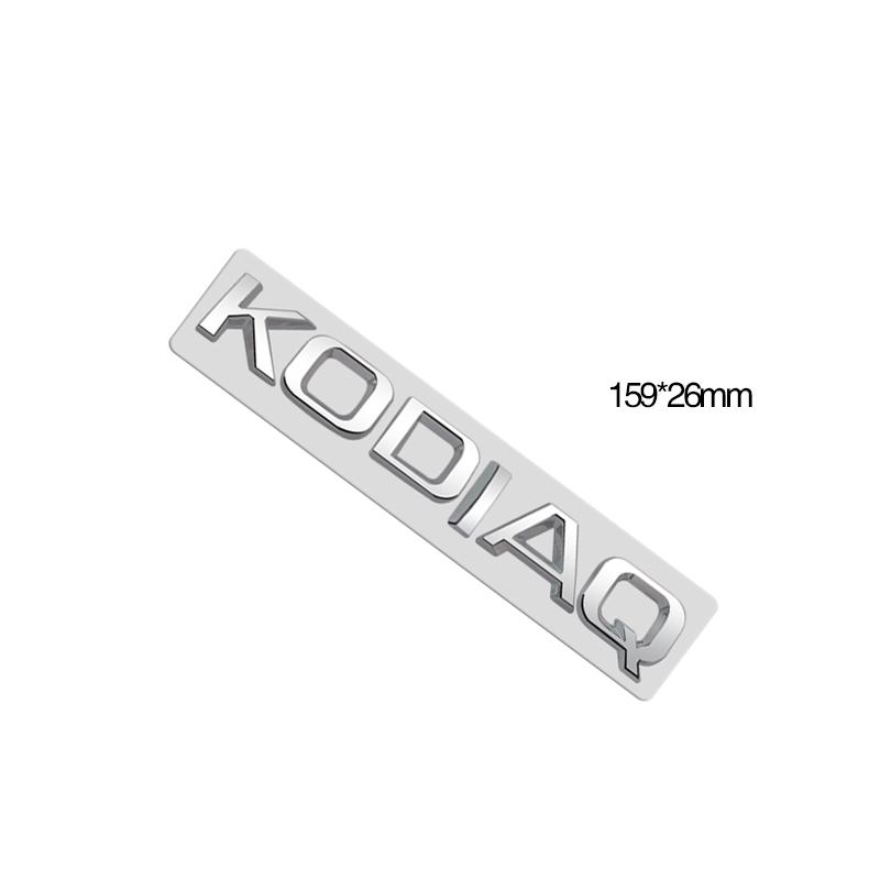 Metal Emblem Chrome Silver Car Sticker Badge Decal Body Trunk Decor for Karoq Kodiaq Rapid Yeti Octavia Superb Fabia Kamiq 4x4
