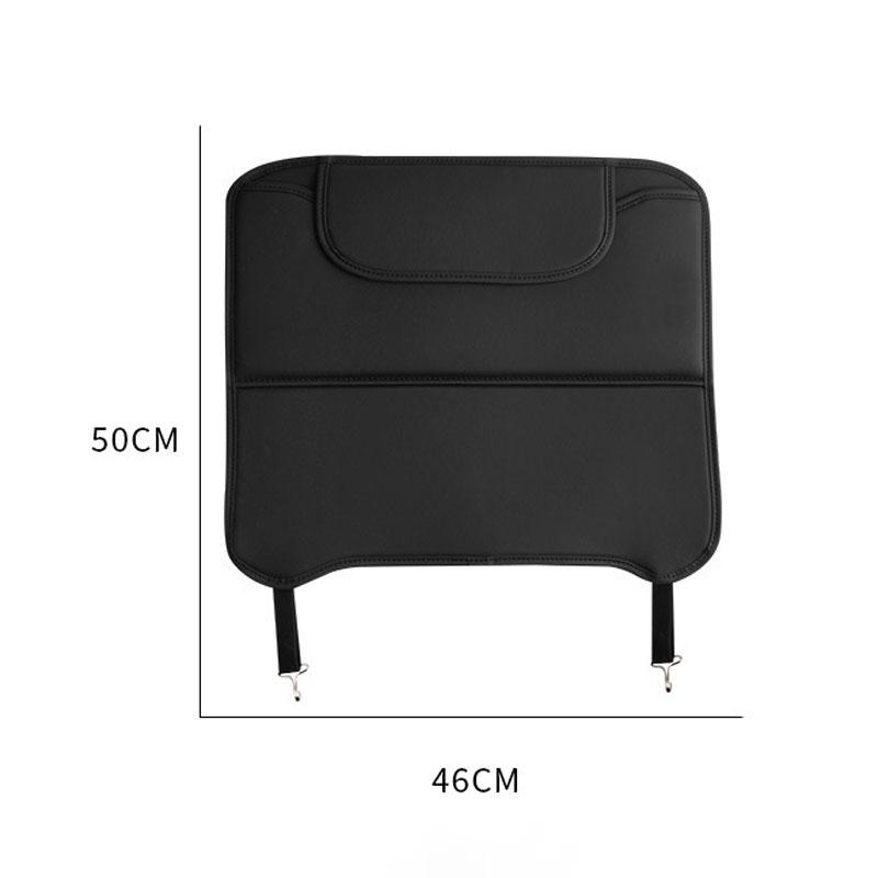 PU Leather Car Anti-kick Pad Auto Seat Back Organizer Storage Bag Car Backseat Anti Scratch Protector Pads With Cover