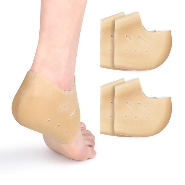 Модернизированные пяточные чашки, вставки для подошвенного фасциита, подушка для пяточных подушечек отлично подходят для лечения болей в пятках, лечения сухих потрескавшихся пяток, тендинита ахиллова сухожилия.