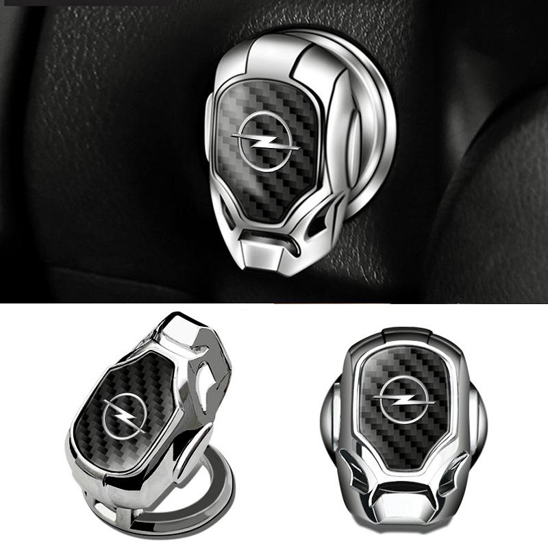jvzp1 One-key Start Cover Car Engine Start-stop Button Cover Car decoration For Opel Astra j Insignia Astra g Corsa Zafira Mokka