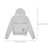 Dog and Cat Pocket Shirt Carrier Hoodie Hoodies with Pet Pouch Wearable Holding Kangaroo