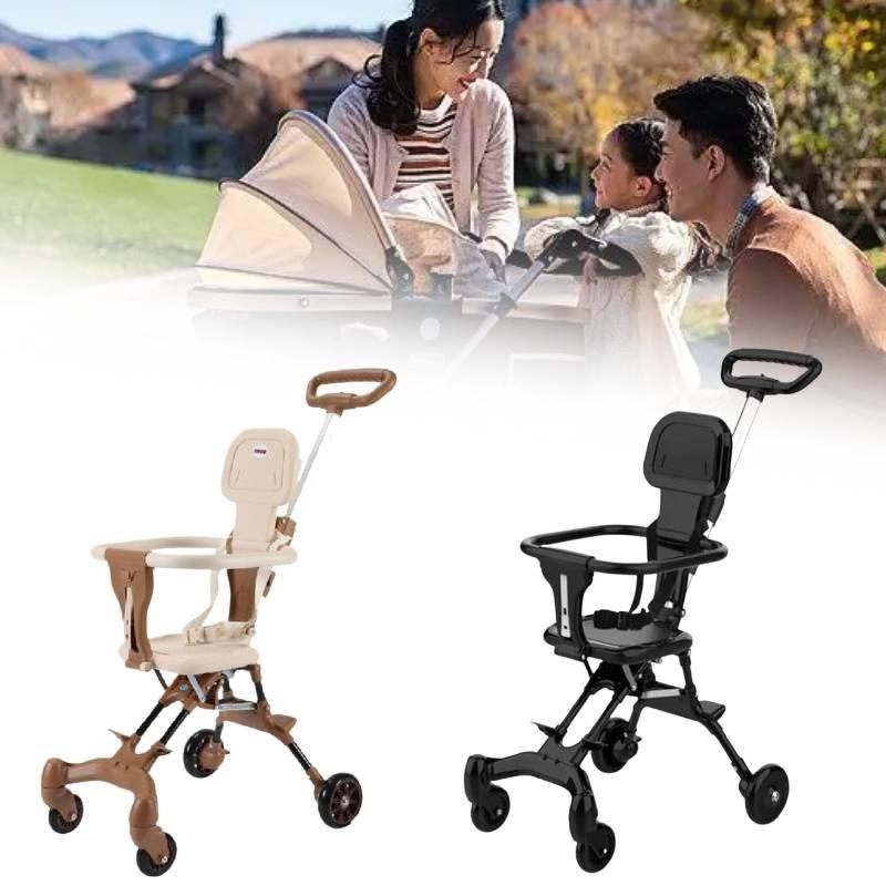 Детская коляска с высокой посадкой Легкая рама из алюминиевого сплава с безопасной конструкцией