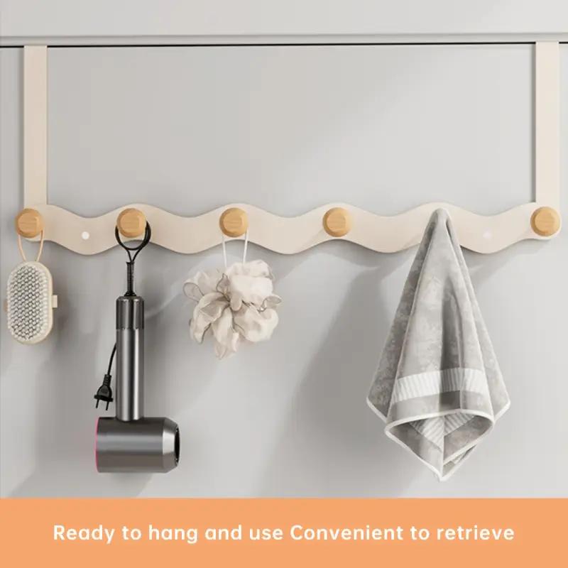 Крючок на дверь Настенная вешалка для одежды без пробивки Крючок для одежды Входная дверь Настенный крючок для пальто и шляп Крючок-рейка для спальни