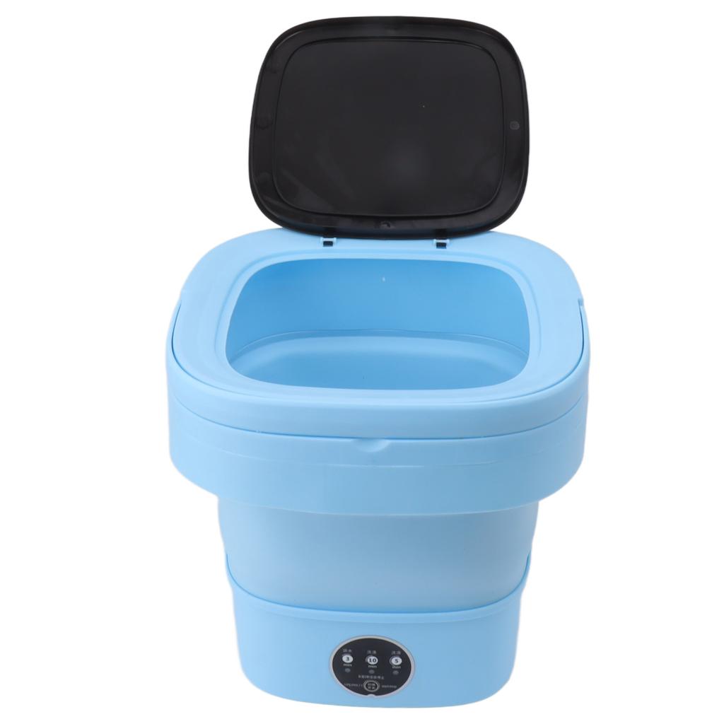 Small Folding Washing Machine TPE and PP 100?240V Built In Dehydrator 6L Mini Portable Bucket