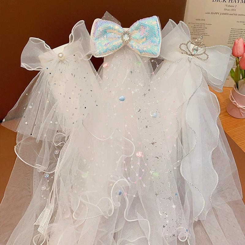 Детская корона с бантом, Суперфея светящаяся заколка для волос для девочки, Принцесса заколка для волос для маленькой девочки, Головной убор на день рождения ребенка