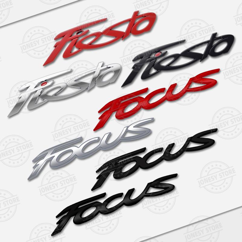 Auto Metal For Ford Focus Fiesta Logo RS ST Line MK2 MK3 MK4 3D Badge BMJU2 Lettering Decals Trunk Sticker Car Styling