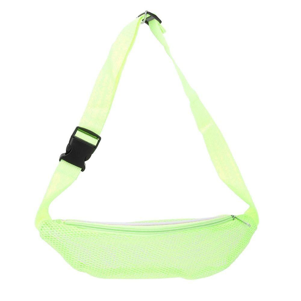 Adjustable Belt Waist Pack Lightweight Collecting Bag Durable Beach Mesh Fanny Pack Outdoor Sports